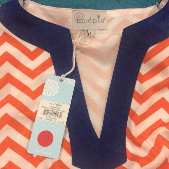 Mud Pie Chevron Dress❌ - Picture 4 of 5